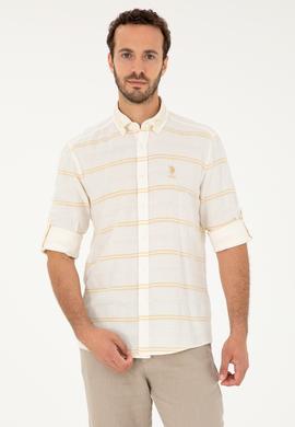 Erkek Sarı Uzun Kollu Gömlek - 50282822017