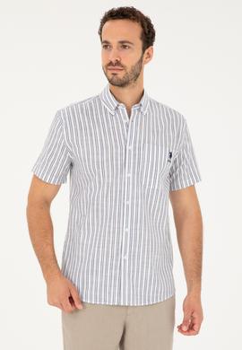 Erkek Lacivert Kısa Kollu Gömlek - 50282872006