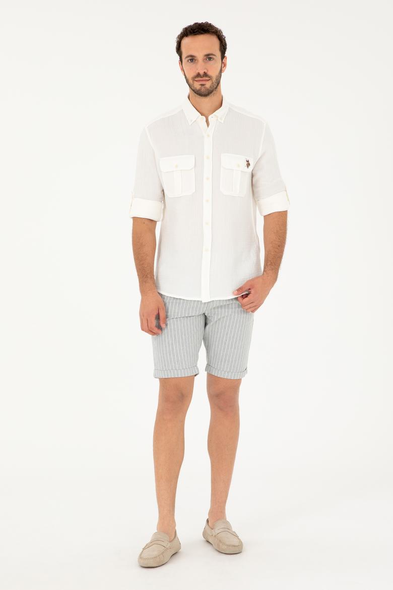 Erkek Ekru Uzun Kollu Gömlek - 50283690005