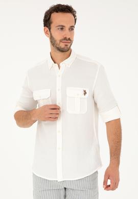 Erkek Ekru Uzun Kollu Gömlek - 50283690005