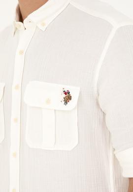 Erkek Ekru Uzun Kollu Gömlek - 50283690005