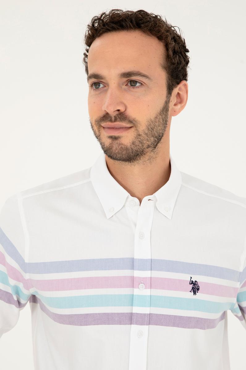 Erkek Mint Uzun Kollu Gömlek