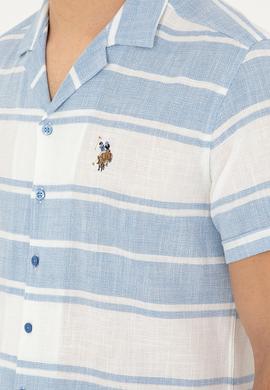 Erkek Saks Kısa Kollu Gömlek - 50283784009