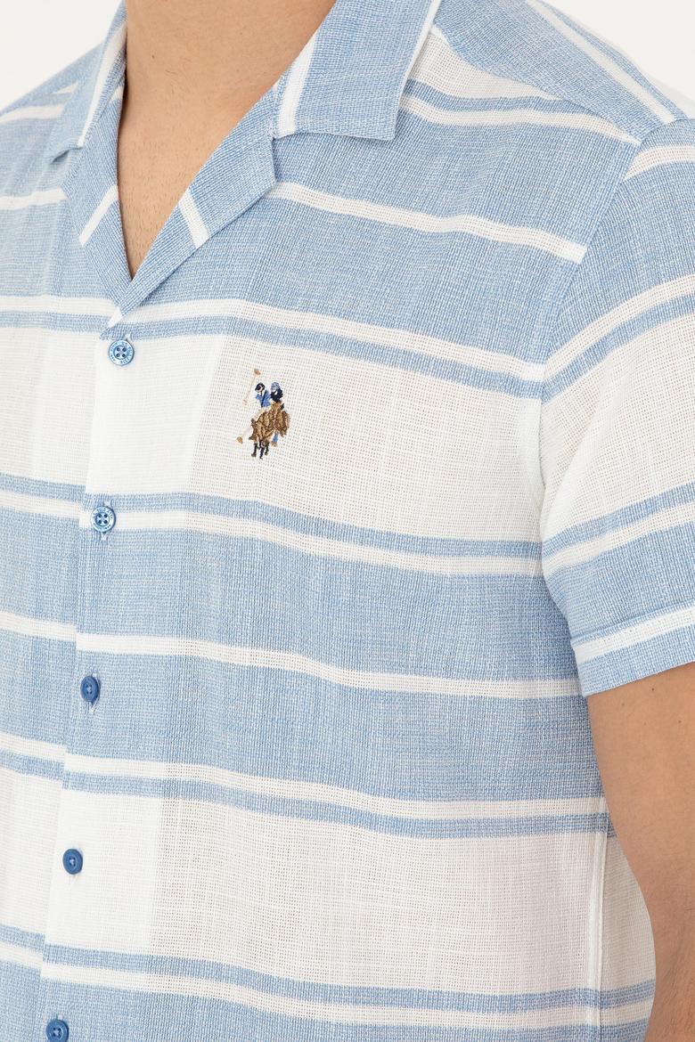 Erkek Saks Kısa Kollu Gömlek - 50283784009