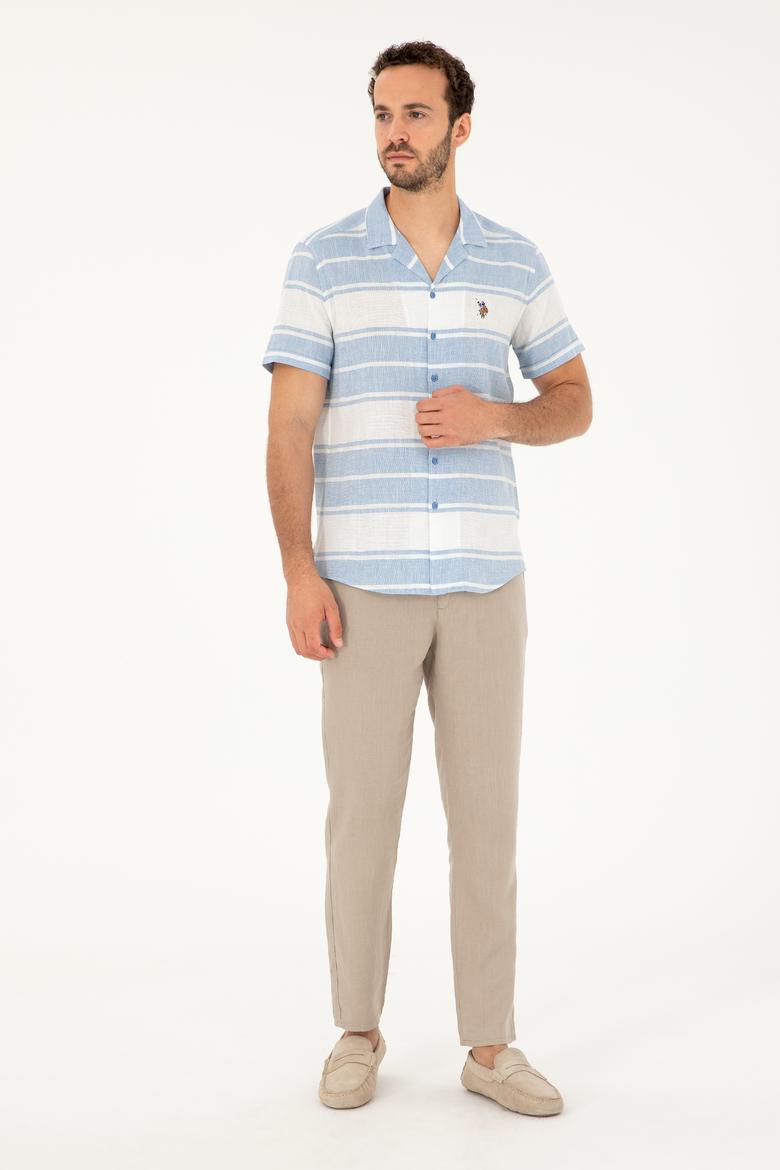 Erkek Saks Kısa Kollu Gömlek - 50283784009