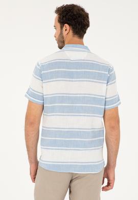 Erkek Saks Kısa Kollu Gömlek - 50283784009