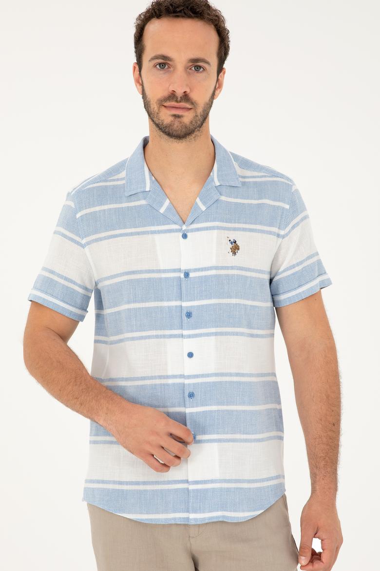 Erkek Saks Kısa Kollu Gömlek - 50283784009