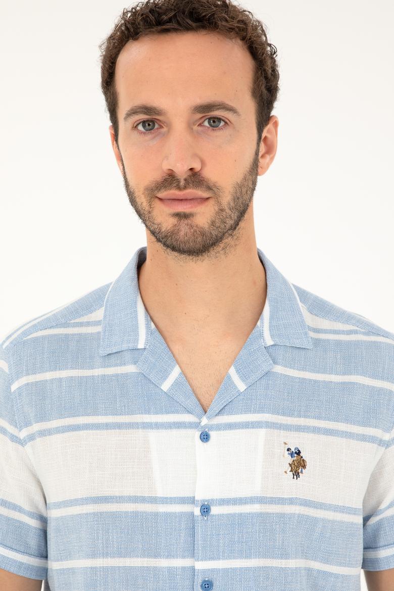 Erkek Saks Kısa Kollu Gömlek - 50283784009