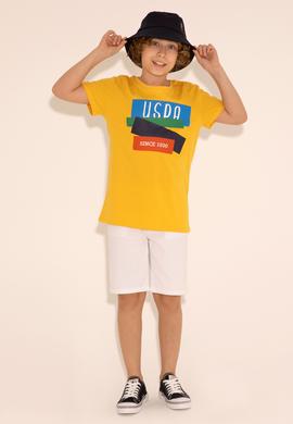 Erkek Çocuk Beyaz Dokuma Şort - 50289495012