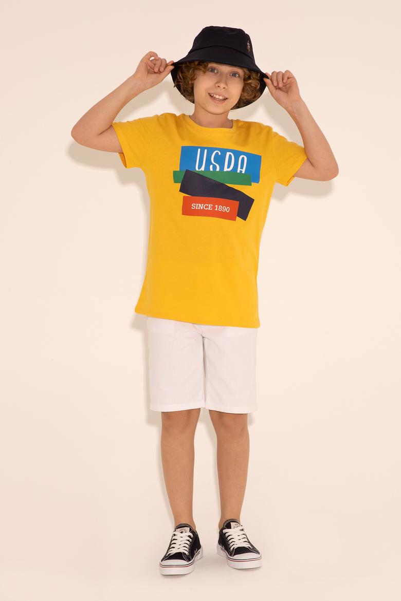 Erkek Çocuk Beyaz Dokuma Şort - 50289495012