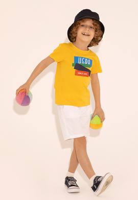 Erkek Çocuk Beyaz Dokuma Şort - 50289495012