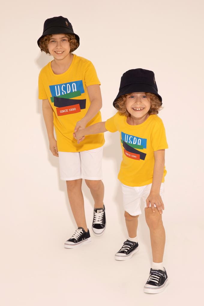 Erkek Çocuk Beyaz Dokuma Şort