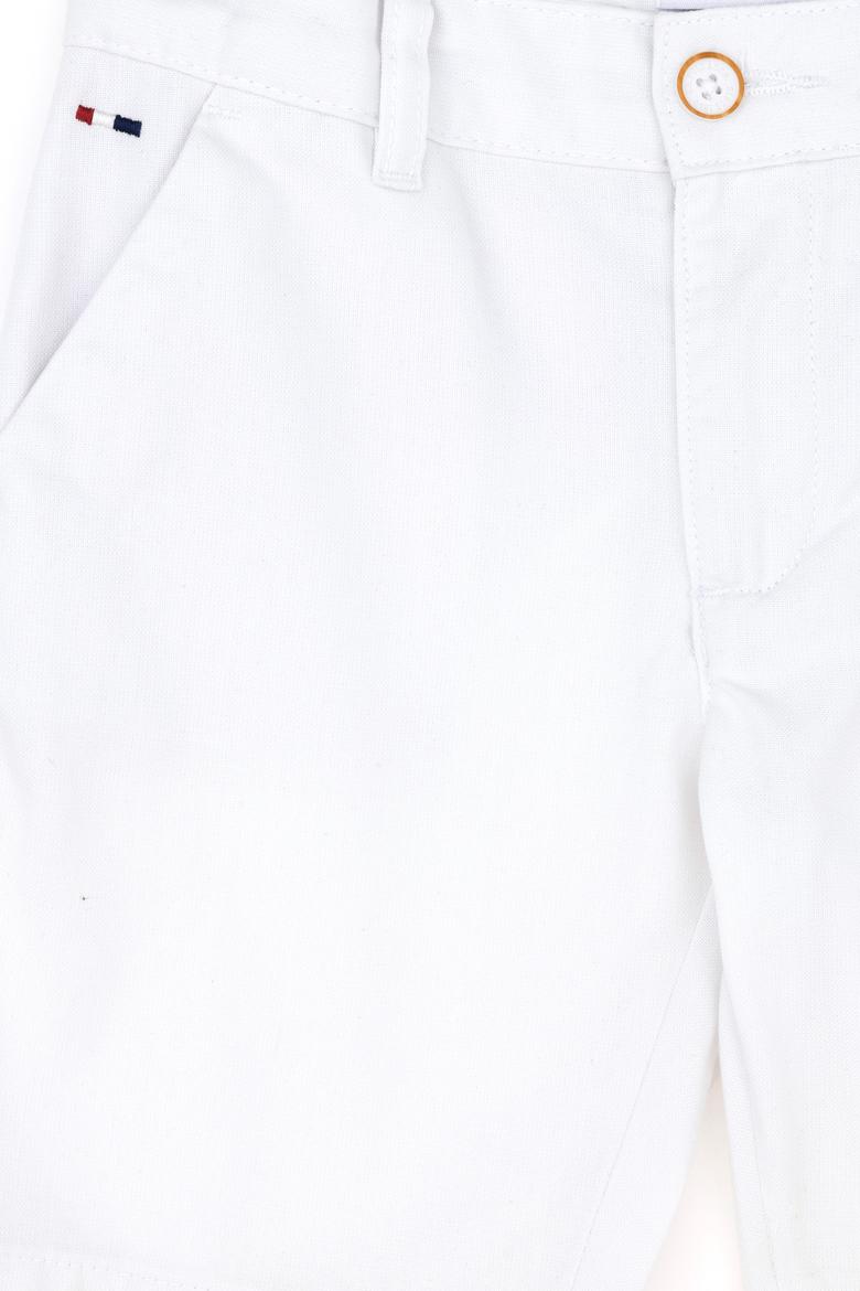Erkek Çocuk Beyaz Dokuma Şort - 50289495012