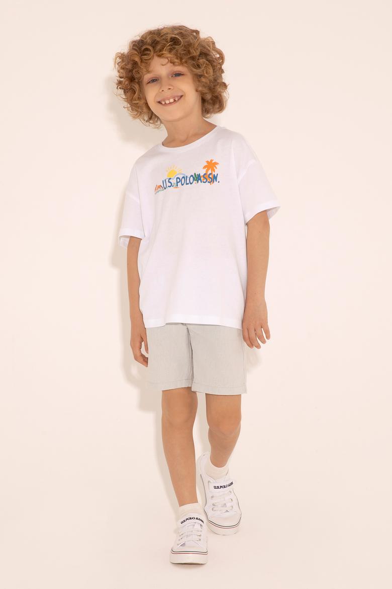 Erkek Çocuk Açık Mavi Dokuma Şort - 50289495037