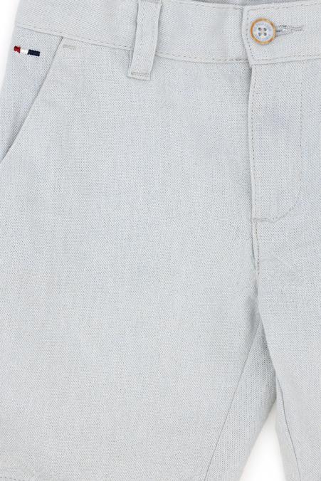 Erkek Çocuk Açık Mavi Dokuma Şort