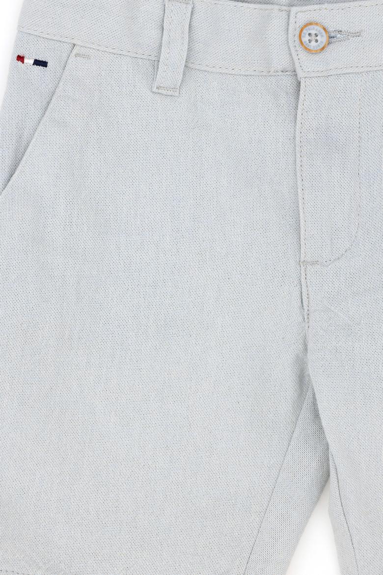 Erkek Çocuk Açık Mavi Dokuma Şort - 50289495037