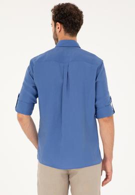 Erkek Mavi Uzun Kollu Gömlek - 50283759015