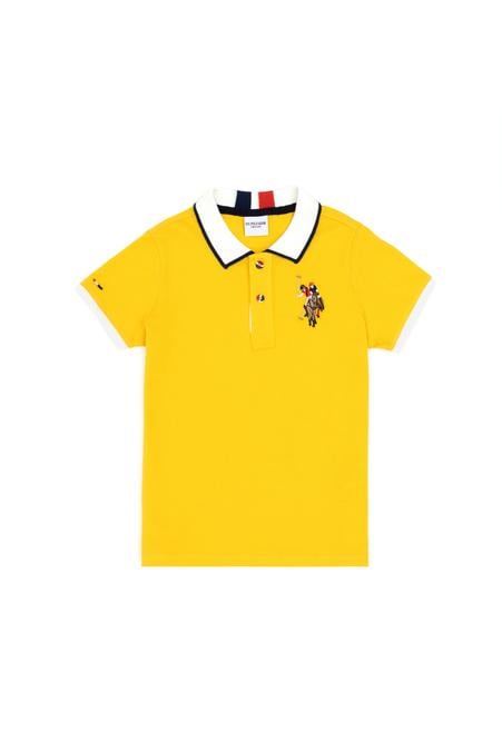 Erkek Çocuk Safran Basic Polo Yaka Tişört