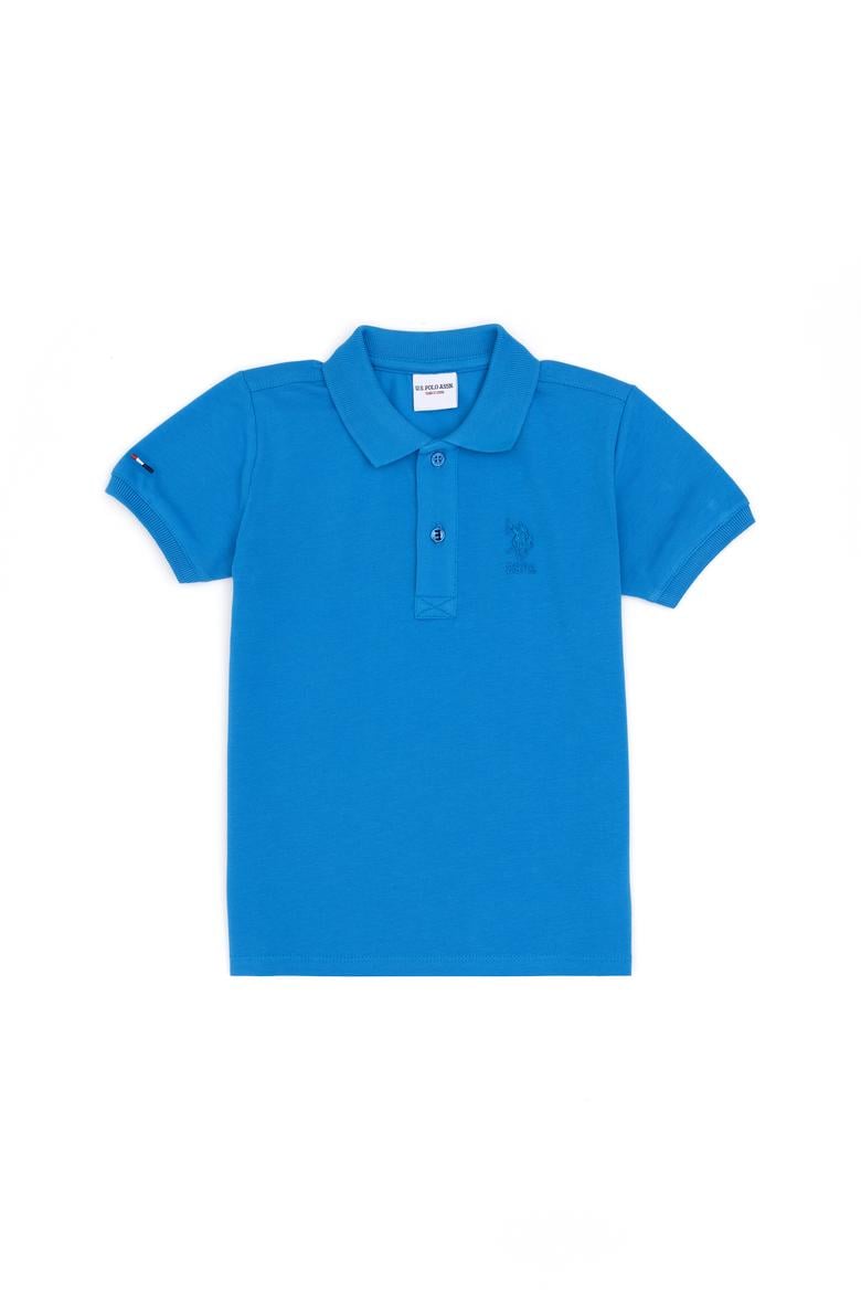 Erkek Çocuk Saks Basic Polo Yaka Tişört