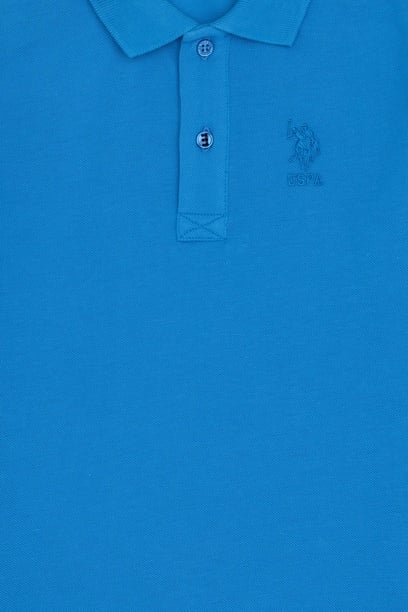Erkek Çocuk Saks Basic Polo Yaka Tişört