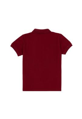 Erkek Çocuk Bordo Basic Polo Yaka Tişört - 50279572254