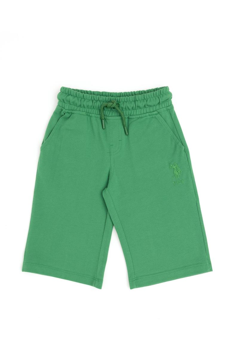 Erkek Çocuk Yeşil Örme Şort