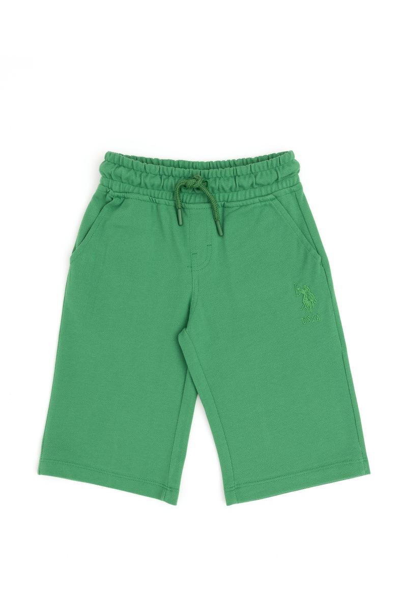 Erkek Çocuk Yeşil Örme Şort