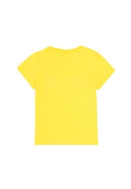 Erkek Çocuk Sarı Basic Bisiklet Yaka Tişört - 50279614097