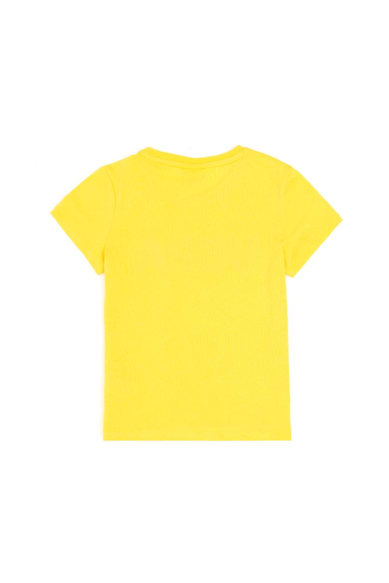 Erkek Çocuk Sarı Basic Bisiklet Yaka Tişört - 50279614097