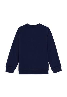 Erkek Çocuk Lacivert Bisiklet Yaka Sweatshirt - 50282002002