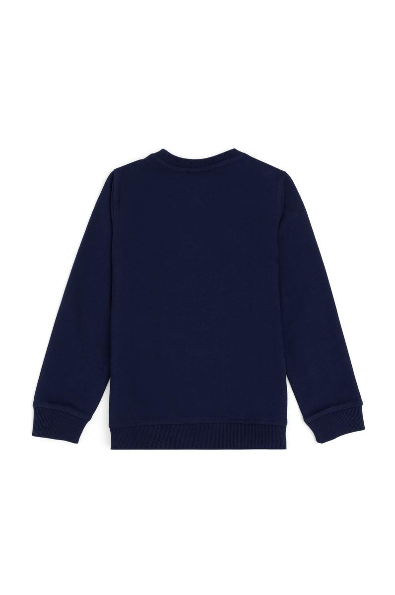 Erkek Çocuk Lacivert Bisiklet Yaka Sweatshirt