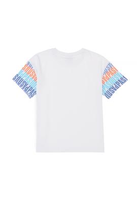 Erkek Çocuk Beyaz Bisiklet Yaka Tişört - 50288051012