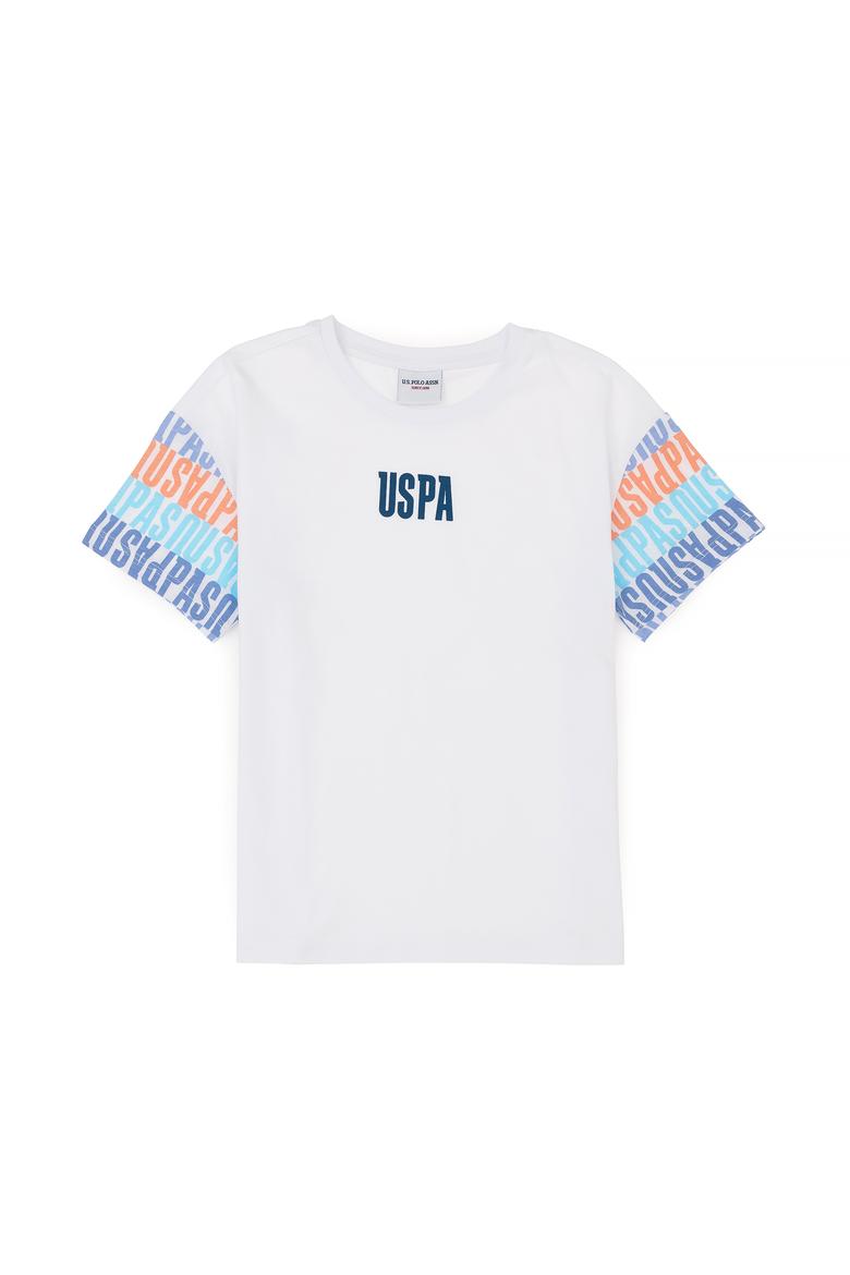 Erkek Çocuk Beyaz Bisiklet Yaka Tişört - 50288051012