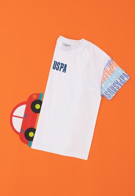 Erkek Çocuk Beyaz Bisiklet Yaka Tişört - 50288051012