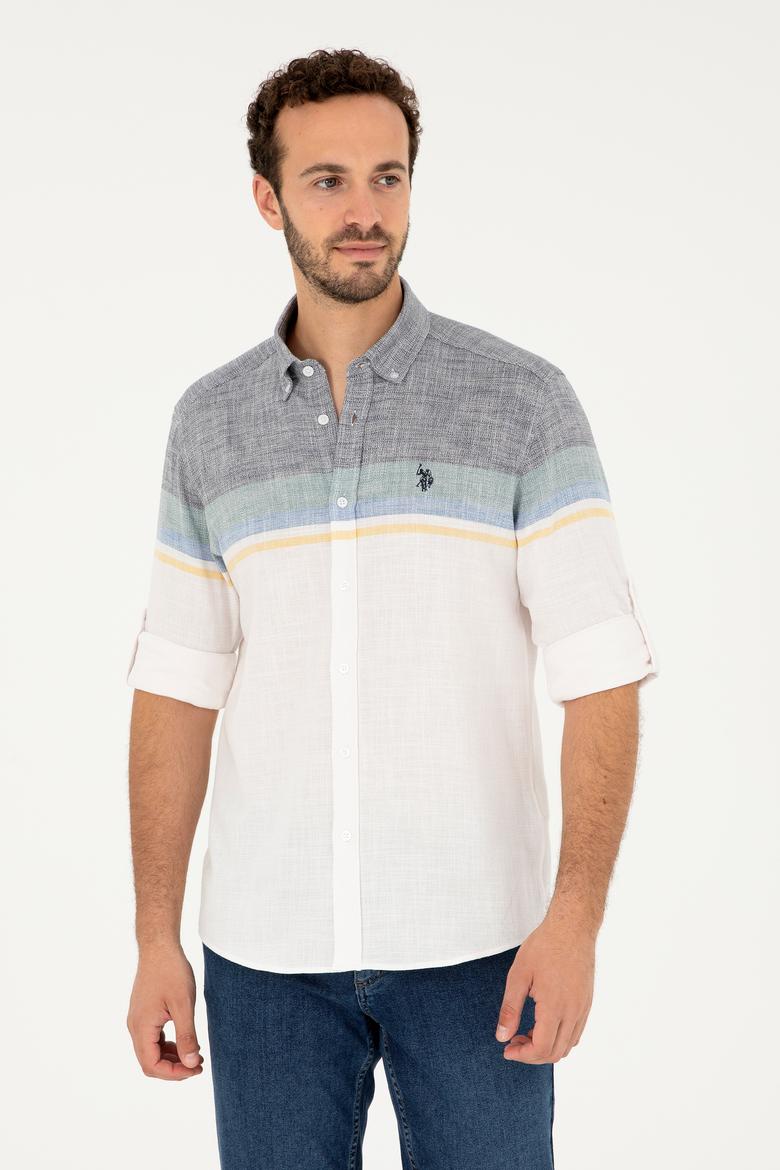 Erkek Lacivert Uzun Kollu Gömlek