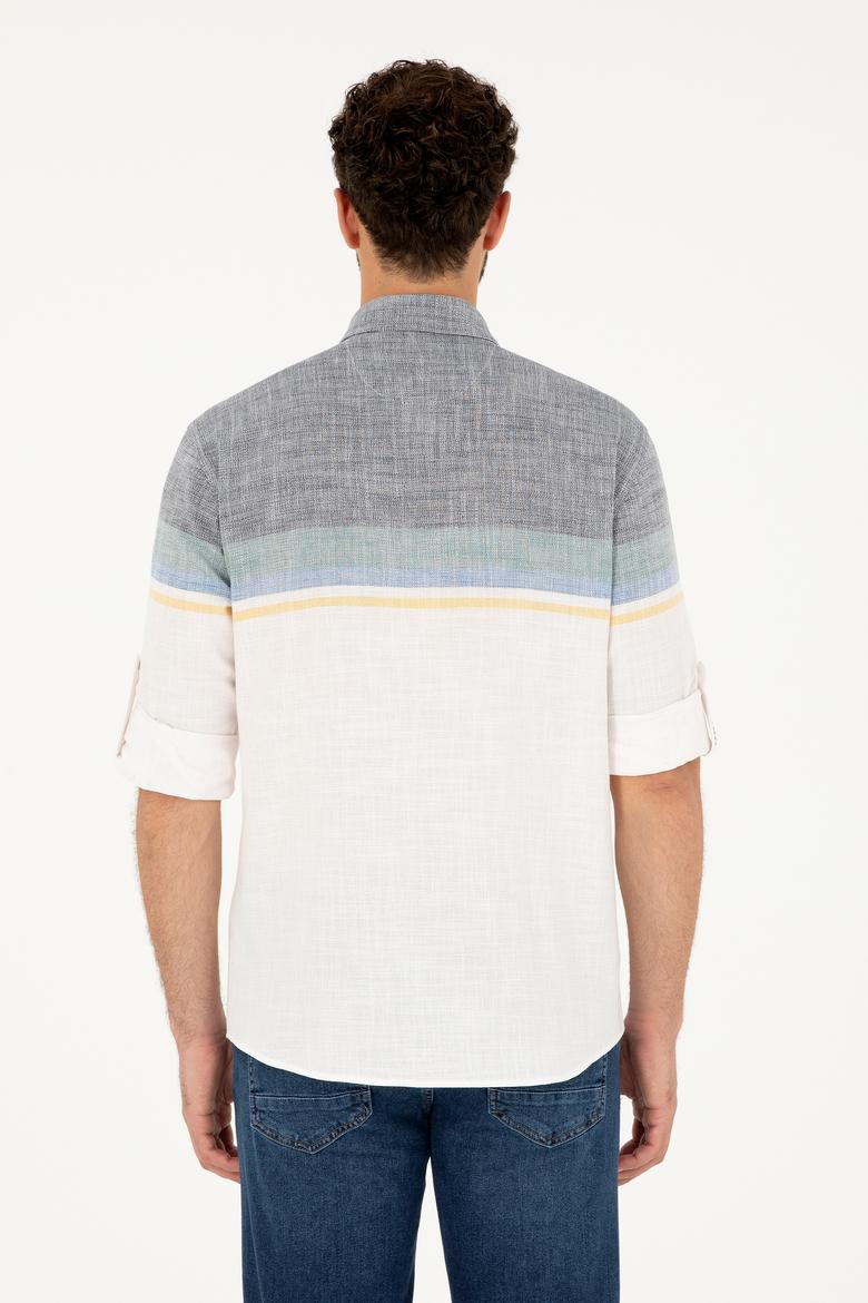 Erkek Lacivert Uzun Kollu Gömlek - 50289218014