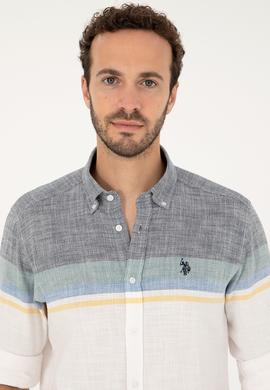 Erkek Lacivert Uzun Kollu Gömlek - 50289218014