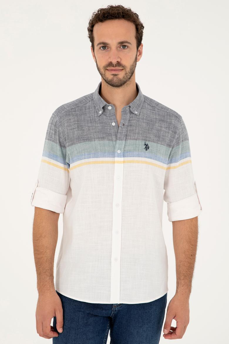 Erkek Lacivert Uzun Kollu Gömlek - 50289218014