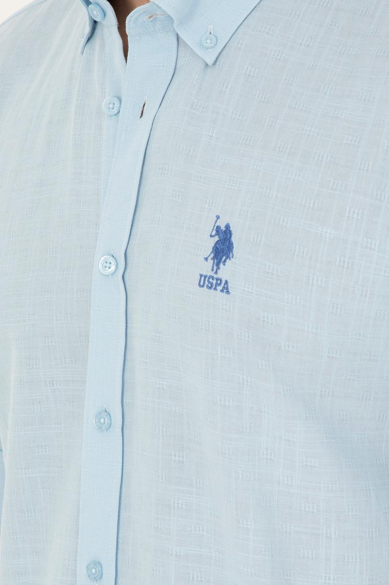 Erkek Açık Mavi Uzun Kollu Gömlek