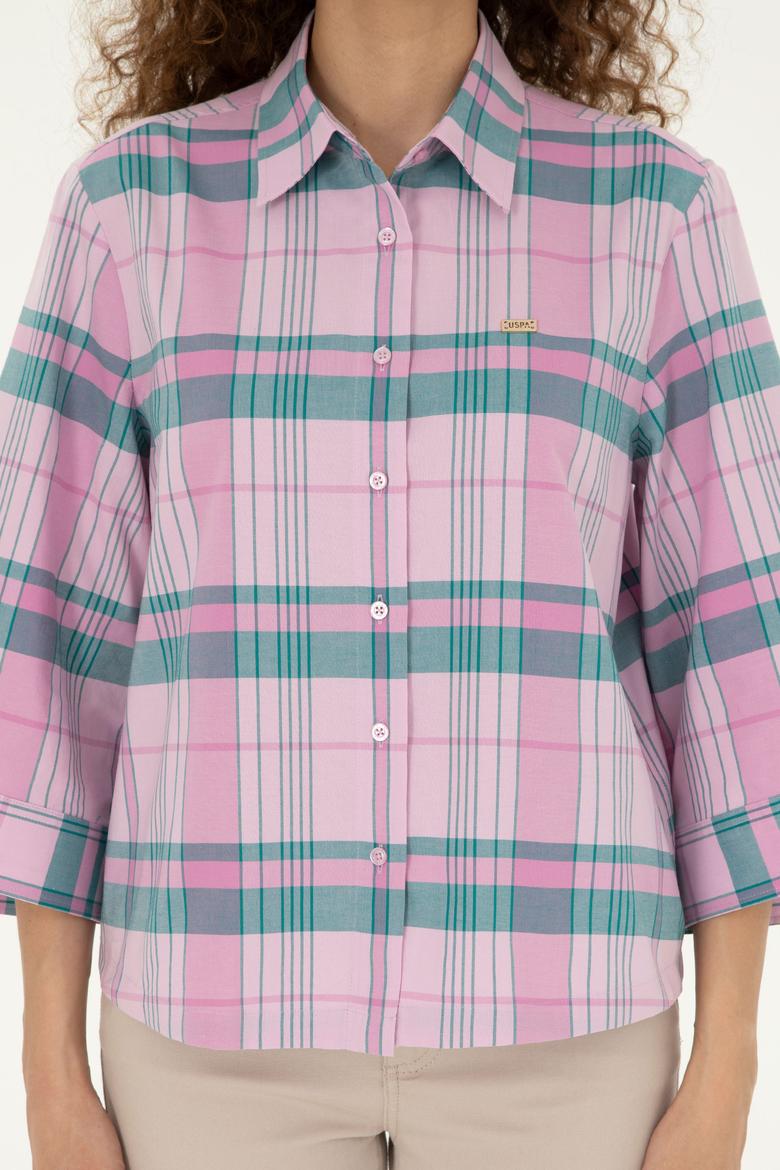 Kadın Pembe Uzun Kollu Gömlek - 50289145003