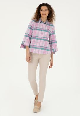 Kadın Pembe Uzun Kollu Gömlek - 50289145003