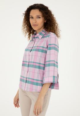 Kadın Pembe Uzun Kollu Gömlek - 50289145003