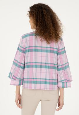 Kadın Pembe Uzun Kollu Gömlek - 50289145003