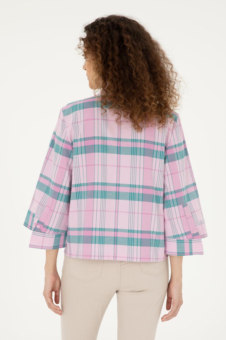 Kadın Pembe Uzun Kollu Gömlek - 50289145003