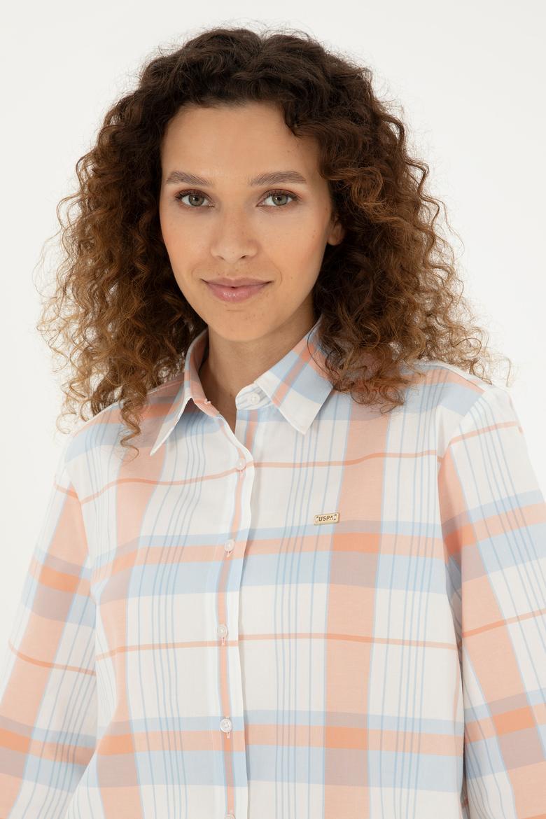 Kadın Ekru Uzun Kollu Gömlek - 50289145013