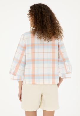 Kadın Ekru Uzun Kollu Gömlek - 50289145013