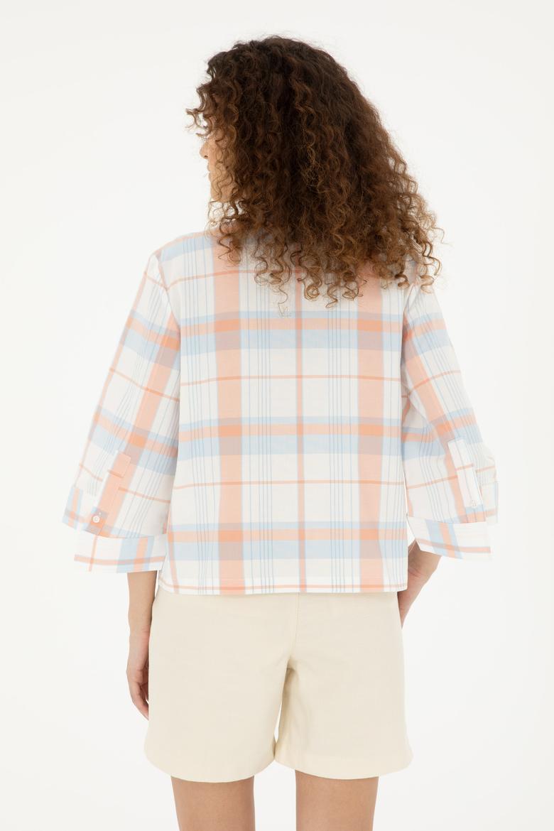 Kadın Ekru Uzun Kollu Gömlek - 50289145013