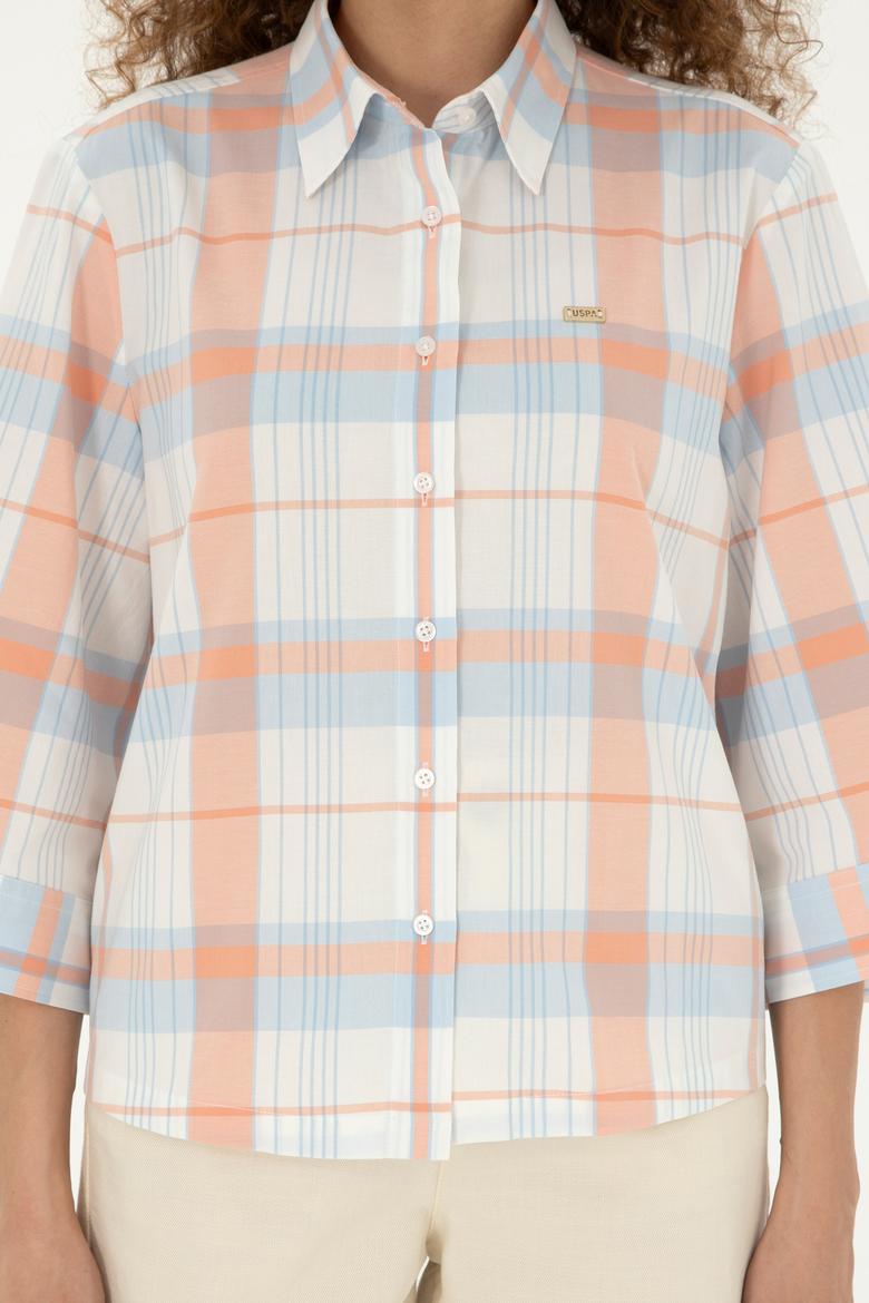 Kadın Ekru Uzun Kollu Gömlek - 50289145013