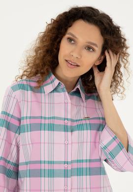 Kadın Pembe Uzun Kollu Gömlek - 50289145003