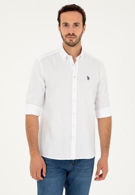 Erkek Beyaz Uzun Kollu Basic Gömlek - 50263049014